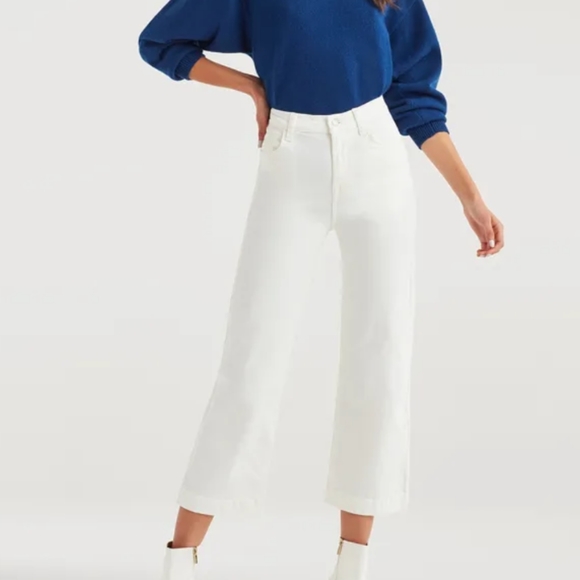 7 FOR ALL MANKIND CROPPED ALEXA JEAN/CORDS - Picture 2 of 8